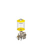 B5162-016AB0312062YW_Color Key 3 Feed Electro Yellow 1pt .125